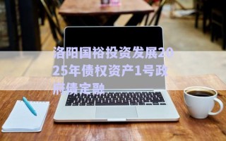 洛陽國裕投資發(fā)展2025年債權資產(chǎn)1號政府債定融 洛陽國裕投資發(fā)展2025年債權資產(chǎn)1號政府債定融
