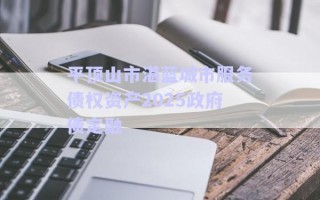 平頂山市湛藍城市服務債權資產(chǎn)2025政府債定融